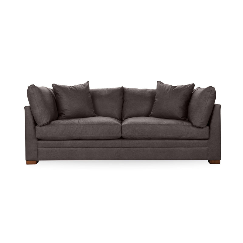 Classic Home Audrey stationary sofa with plush fabric and elegant design, shown in a cozy living room setting.