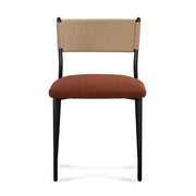Set of two Celine boucle dining chairs by TOV Furniture, featuring stylish upholstered seats and modern design.