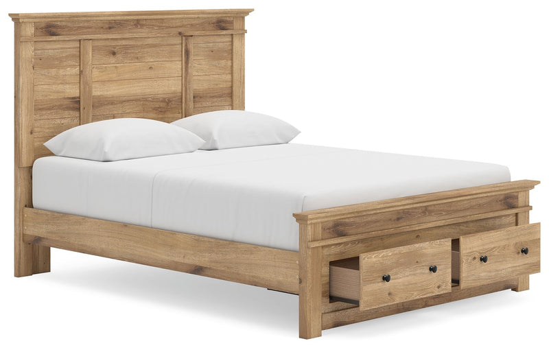 Makidern - Panel Storage Bed With Storage Footboard - R&R Furniture Gallery (Fountain Valley, CA)