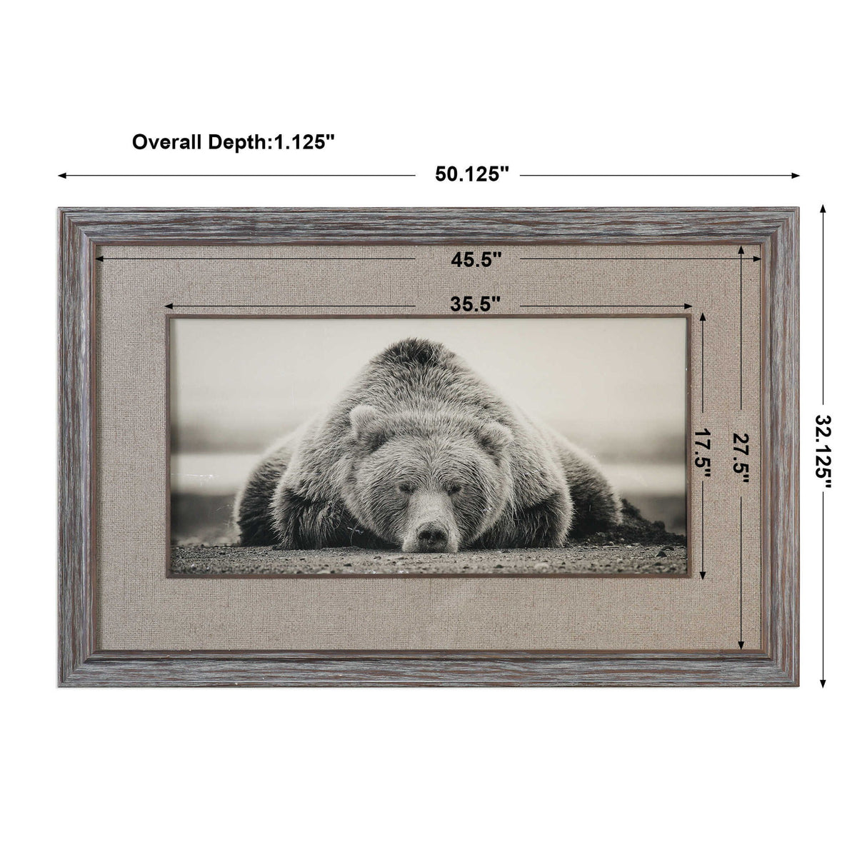Deep Sleep - Bear Print - Silver