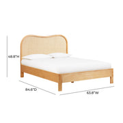 Grappa - Wood & Rattan Bed - R&R Furniture Gallery (Fountain Valley, CA)