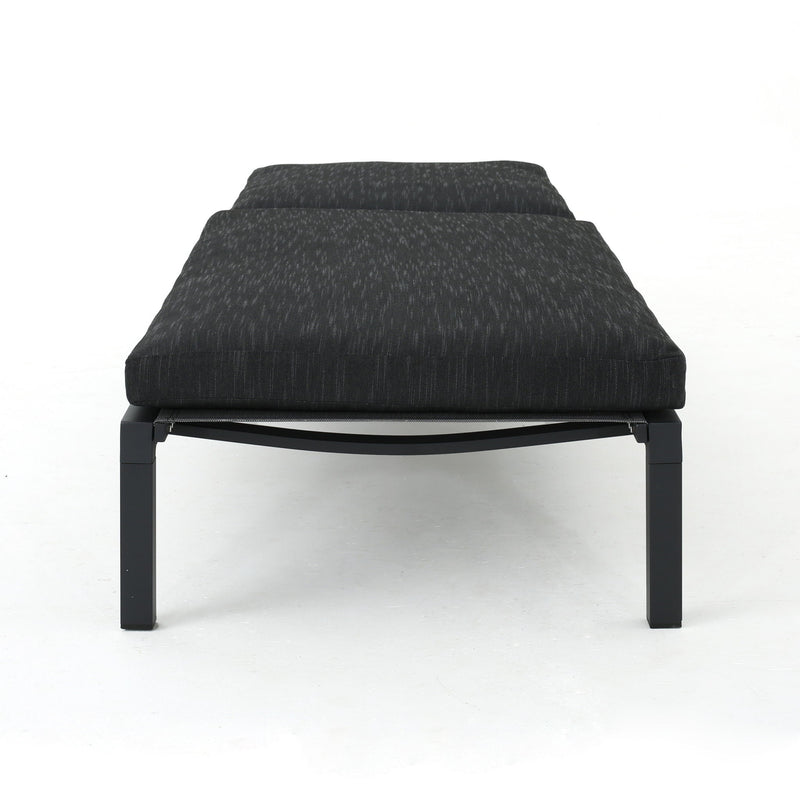Modern Chaise Lounge With Wate Resistant Fabric Cushions - R&R Furniture Gallery (Fountain Valley, CA)