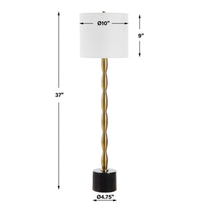 Ezra - Brass Buffet Lamp - Bronze