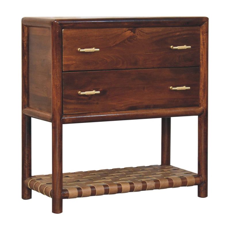 Regency - Woven 2 Drawer Nightstand - Brown - R&R Furniture Gallery (Fountain Valley, CA)