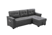 Ashlyn - Reversible Sleeper Sectional Sofa With Storage Chaise, USB Charging Ports And Pocket - R&R Furniture Gallery (Fountain Valley, CA)