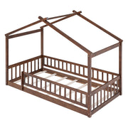 Bed House Bed Frame With Fence - R&R Furniture Gallery (Fountain Valley, CA)