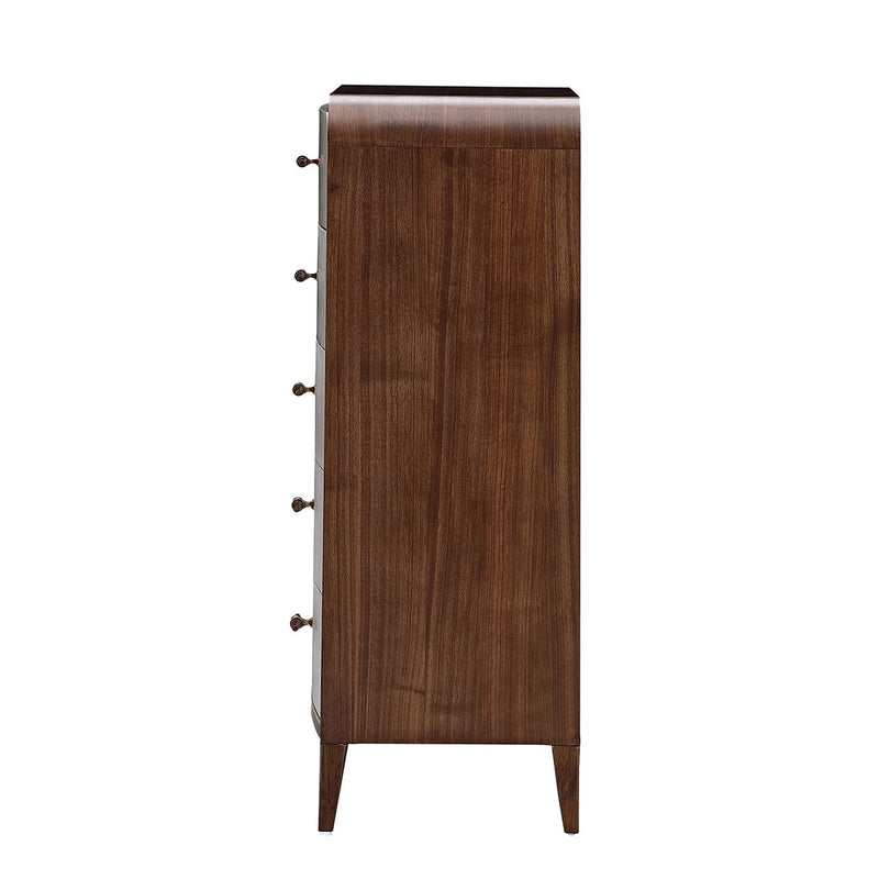 Houston - 5-Drawer Chest - Walnut - R&R Furniture Gallery (Fountain Valley, CA)