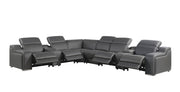 1116 - Power Reclining Italian Leather Sectional - R&R Furniture Gallery (Fountain Valley, CA)