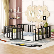 Metal Floor Bed Frame With Fence And Door - R&R Furniture Gallery (Fountain Valley, CA)