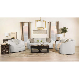 Rory - Sloped Arms Sofa With Pillows - Ivory