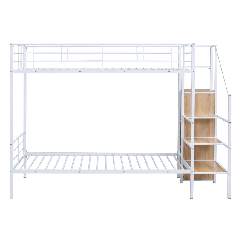 Bunk Bed With Lateral Storage Ladder And Wardrobe - R&R Furniture Gallery (Fountain Valley, CA)