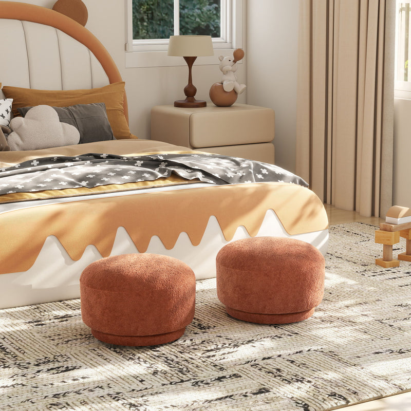 Fuji - Mushroom Footstool Ottoman - R&R Furniture Gallery (Fountain Valley, CA)