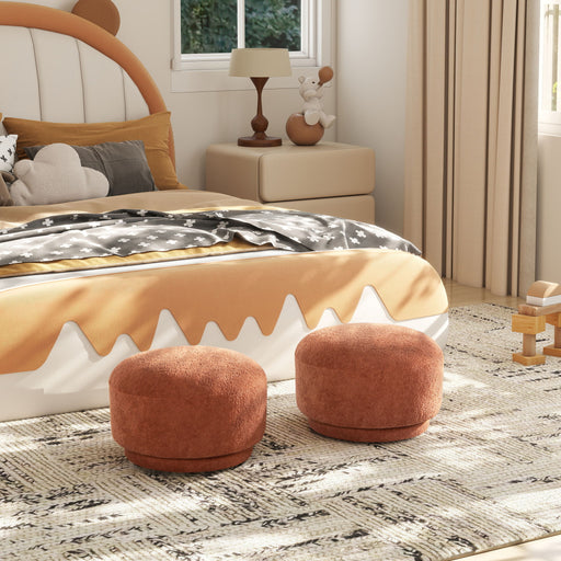 Fuji - Mushroom Footstool Ottoman - R&R Furniture Gallery (Fountain Valley, CA)