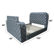 Kana - Bed With LED, Fireplace & TV Stand - R&R Furniture Gallery (Fountain Valley, CA)