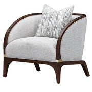 Houston - Matching Chair - Pebble / Walnut - R&R Furniture Gallery (Fountain Valley, CA)