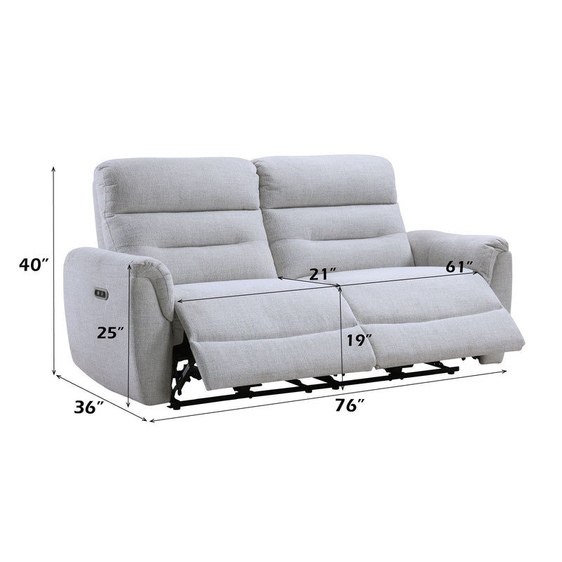 Eastre - Power Motion Sofa With USB Port - Gray