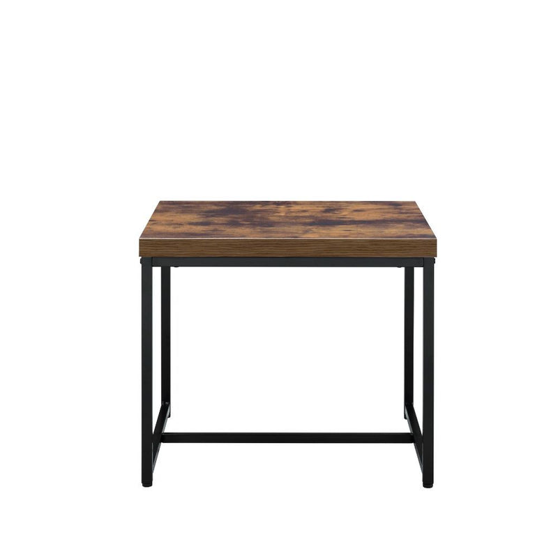Bob - End Table - Weathered Oak & Black - R&R Furniture Gallery (Fountain Valley, CA)