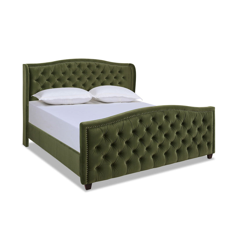 Marcella - Upholstered Shelter Headboard Bed Set - R&R Furniture Gallery (Fountain Valley, CA)
