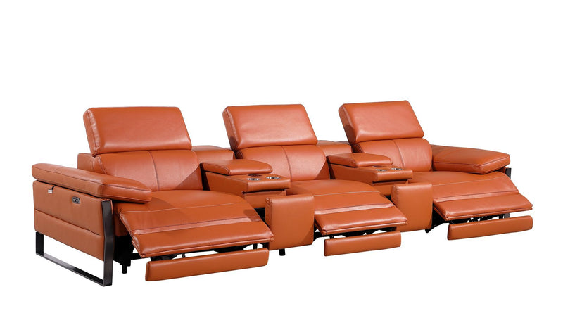 1246 - Modular Power Reclining Dual Console Sofa And Console Loveseat Set With Power Headrests