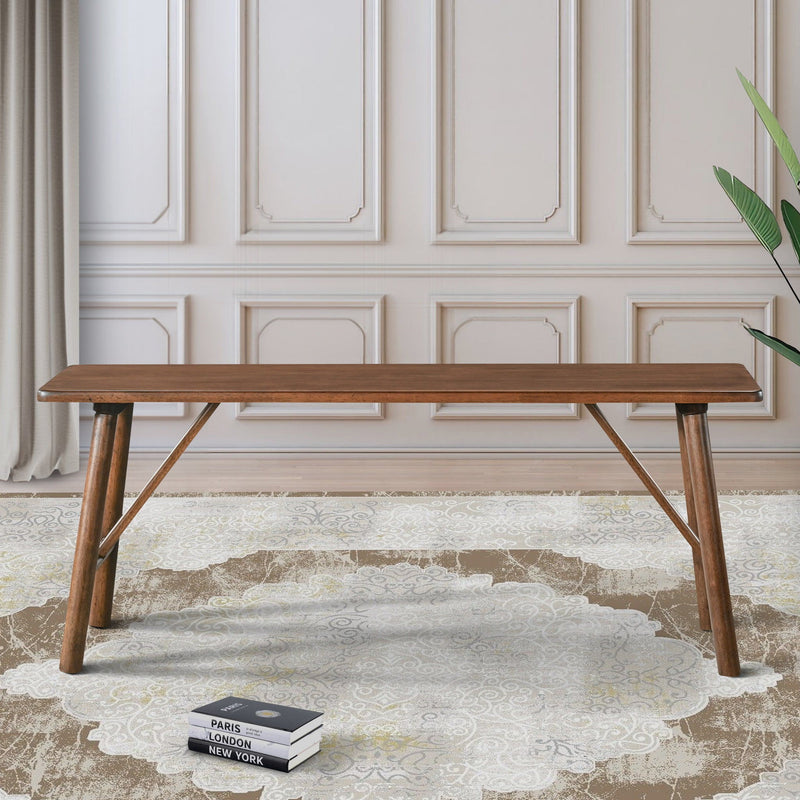 Molly - Bench - Walnut Brown - R&R Furniture Gallery (Fountain Valley, CA)