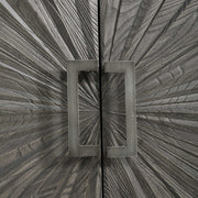 Gray Oak 2-door accent cabinet by Uttermost featuring a sleek, modern design with sturdy construction and stylish hardware.