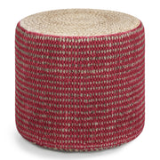 Larissa - Handcrafted Round Braided Pouf - R&R Furniture Gallery (Fountain Valley, CA)