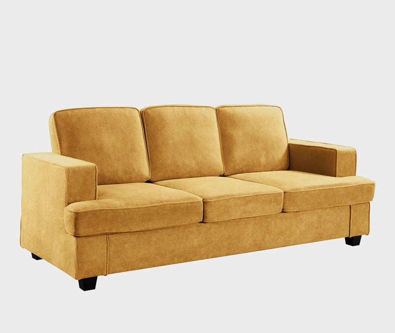 Modern Sofa, Comfortable 3 Seater Couch With Deep Seating, Loose Back Cushions, Wide Arms - R&R Furniture Gallery (Fountain Valley, CA)