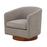 Miramar - Swivel Barrel Chair With Wooden Base - R&R Furniture Gallery (Fountain Valley, CA)