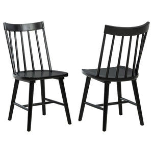 Middleton Solid Wood Dining Side Chair Black (Set of 2)