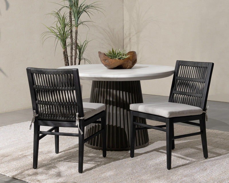 Westville - Outdoor Dining Chair (Set of 2) - Black - R&R Furniture Gallery (Fountain Valley, CA)