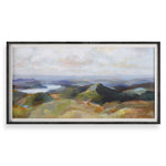 Above The Lakes - Framed Landscape Print - Gray