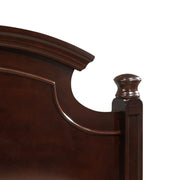 Glory Furniture Summit Queen Bed in cappuccino panel design with sleek, modern wood finish and headboard details.