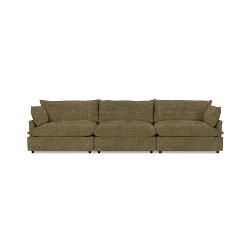 Classic Home Caplan modular sectional in a neutral fabric, featuring clean lines and plush cushions for modern living spaces.