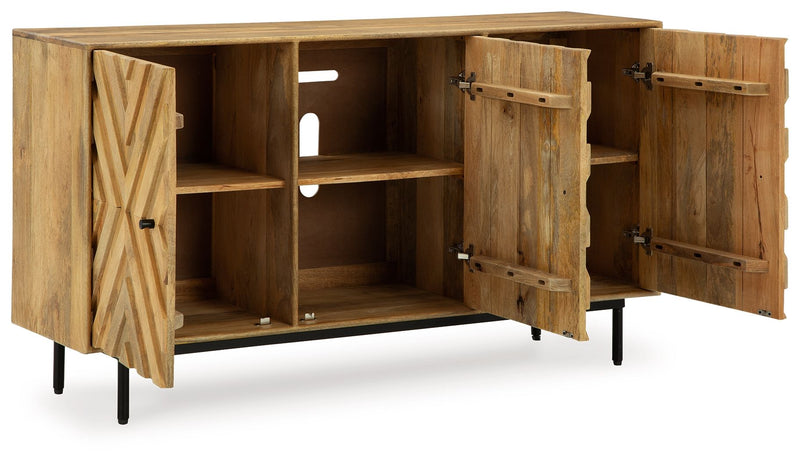 Cadewick - Accent Cabinet - Natural - R&R Furniture Gallery (Fountain Valley, CA)