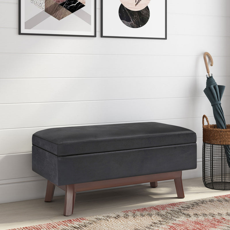 Owen - Upholstered Rectangular Storage Ottoman - R&R Furniture Gallery (Fountain Valley, CA)