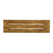 Nahanni - Rustic Acacia Wood Bench With Slat Design - Natural - R&R Furniture Gallery (Fountain Valley, CA)