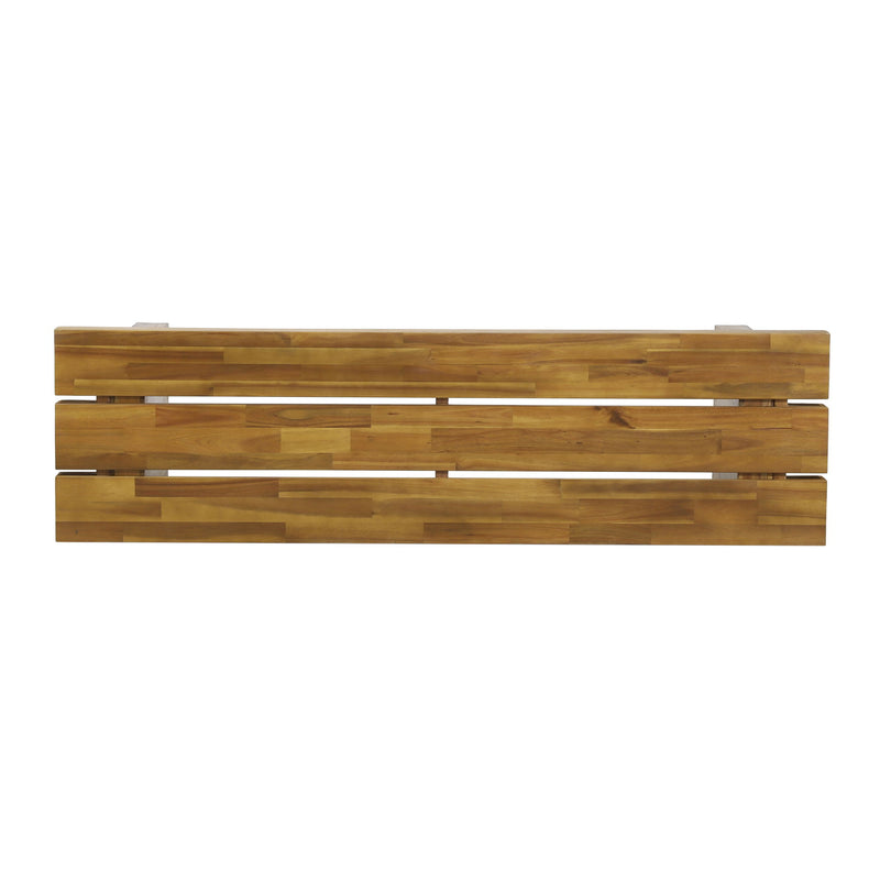 Nahanni - Rustic Acacia Wood Bench With Slat Design - Natural - R&R Furniture Gallery (Fountain Valley, CA)