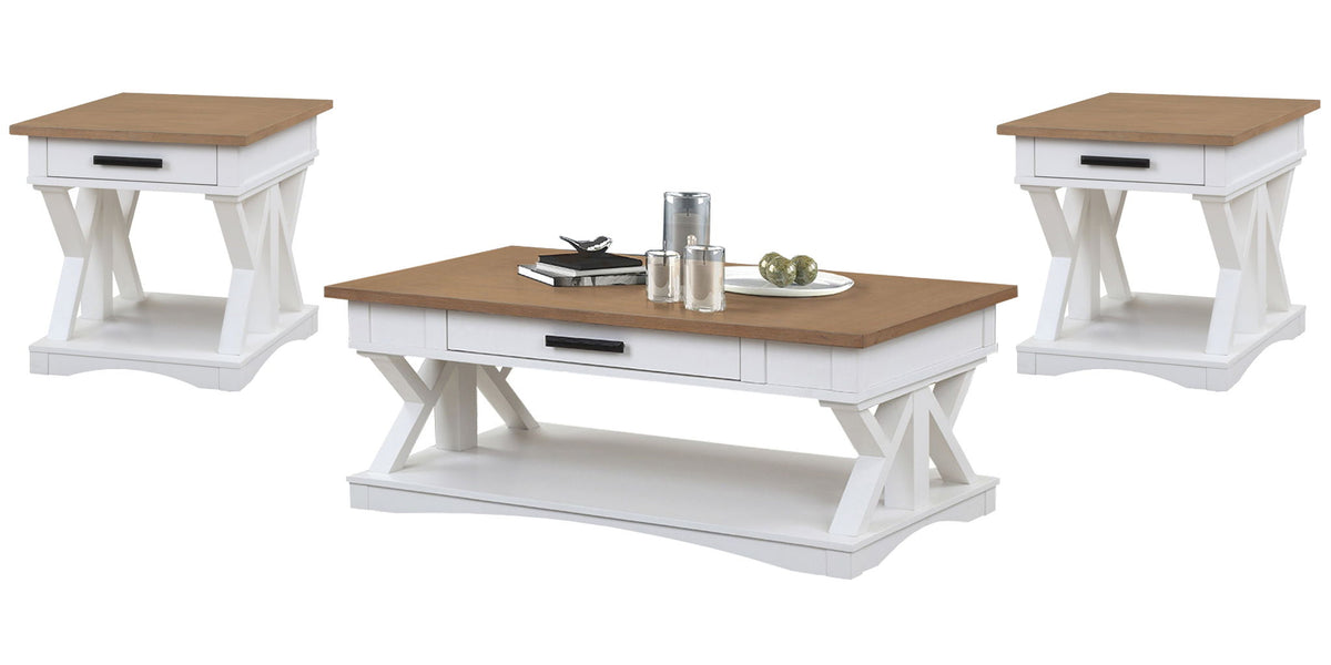 Americana Modern - Cocktail Table Set - R&R Furniture Gallery (Fountain Valley, CA)