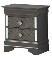 Glory Furniture Verona accent nightstand with a modern design, featuring a smooth surface and a single drawer for bedside storage.