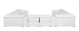 1126 - 10-Piece U-Shaped Sectional Sofa In With 4 Power Recliners & Power Headrests