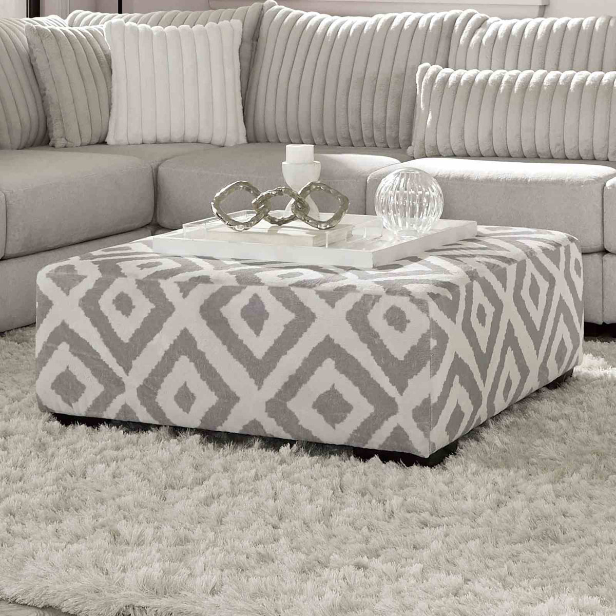 Hermiston - Ottoman, Gray