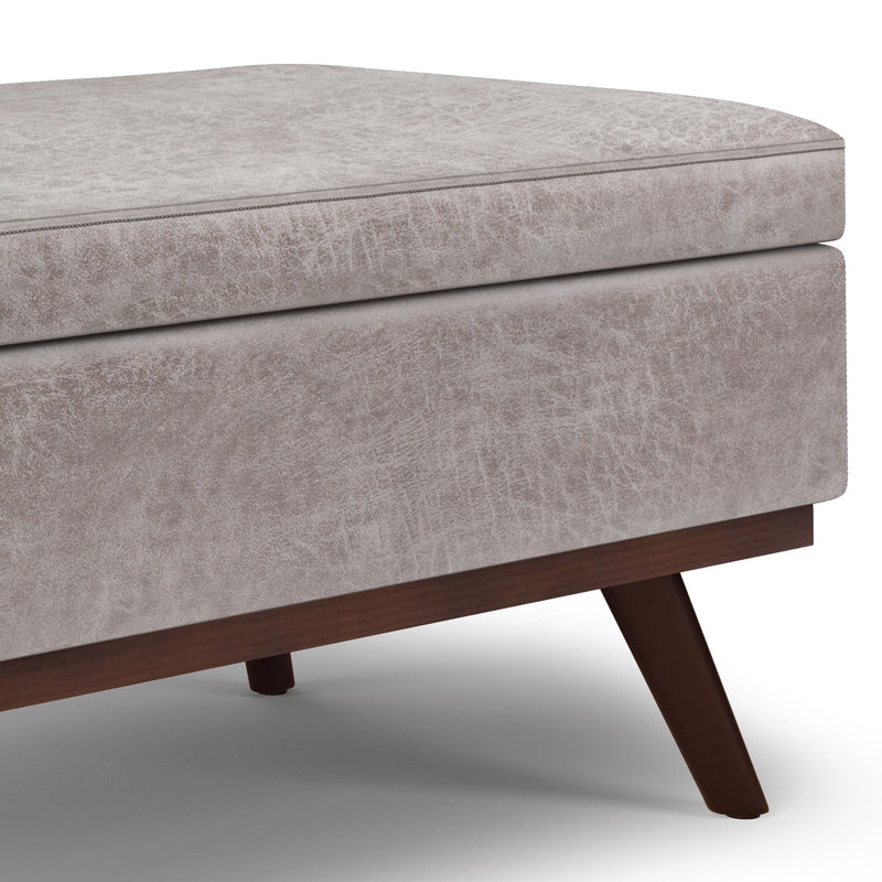 Owen - Lift Top Large Coffee Table Storage Ottoman, Mid Century Style - R&R Furniture Gallery (Fountain Valley, CA)