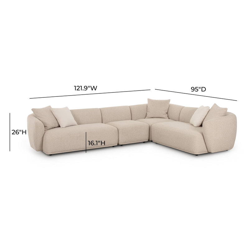 Sylvie - Chaise Sectional - R&R Furniture Gallery (Fountain Valley, CA)