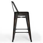 Rayne - Curved Back Metal Stool (Set of 2) - R&R Furniture Gallery (Fountain Valley, CA)