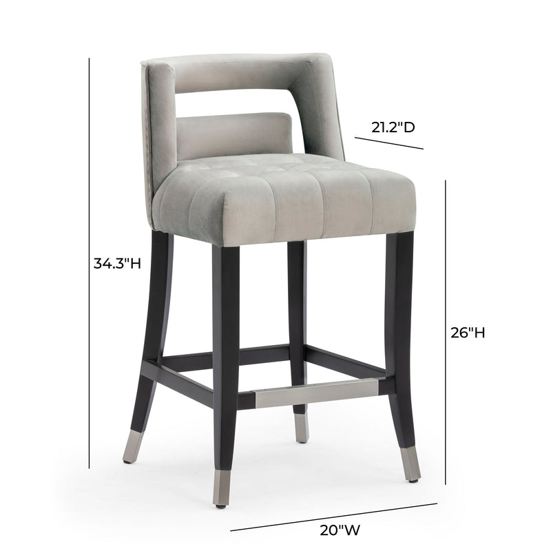 Hart - Velvet Stool - R&R Furniture Gallery (Fountain Valley, CA)