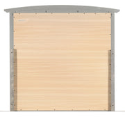 Elegant modern farmhouse wall mirror by Glory Furniture with a stylish frame, perfect for rustic or contemporary decor.