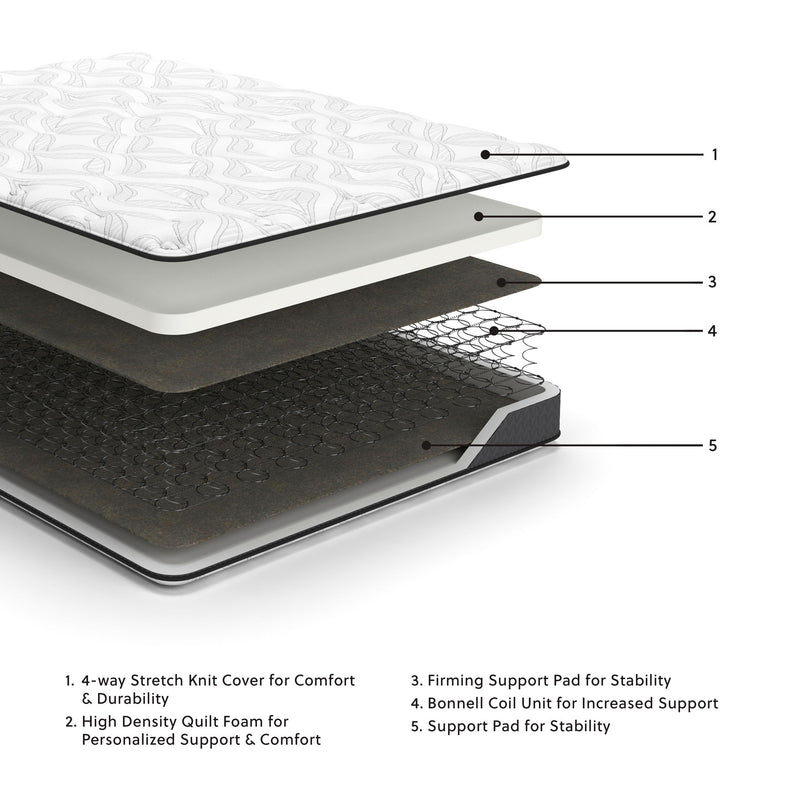8 Inch Bonnell Hybrid - Hybrid Mattress - R&R Furniture Gallery (Fountain Valley, CA)
