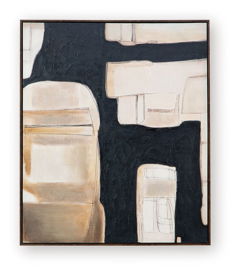 Feyville - Wall Art - Black / Brown / Cream - R&R Furniture Gallery (Fountain Valley, CA)
