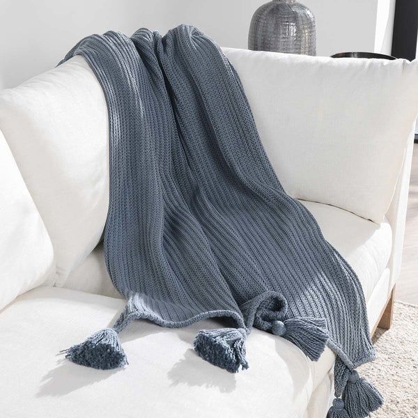 Veda - TC Throw - Sea Fog Blue