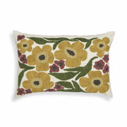 Blossom - Embroidered Daisy Wool Accent Cushion - Multi - R&R Furniture Gallery (Fountain Valley, CA)